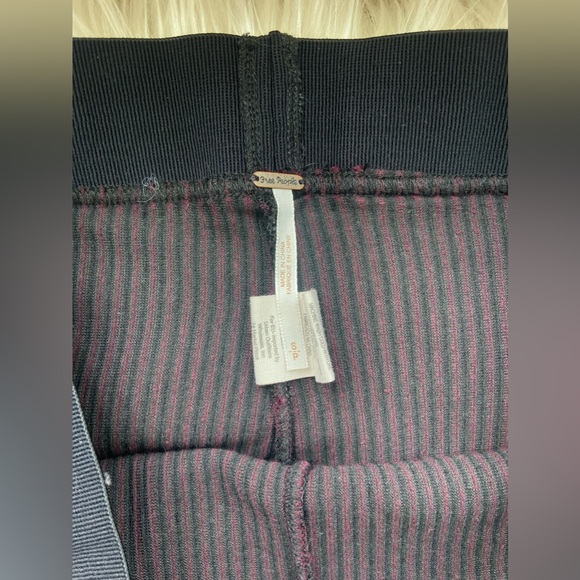 Velvet stripe leggings - Picture 2 of 2